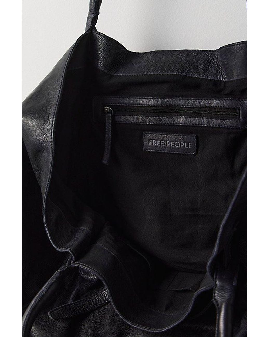 Free People Black Milan Leather Tote