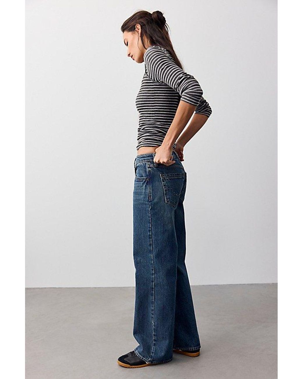Free People Blue We The Free Tennessee Low-Rise Boyfriend Jeans
