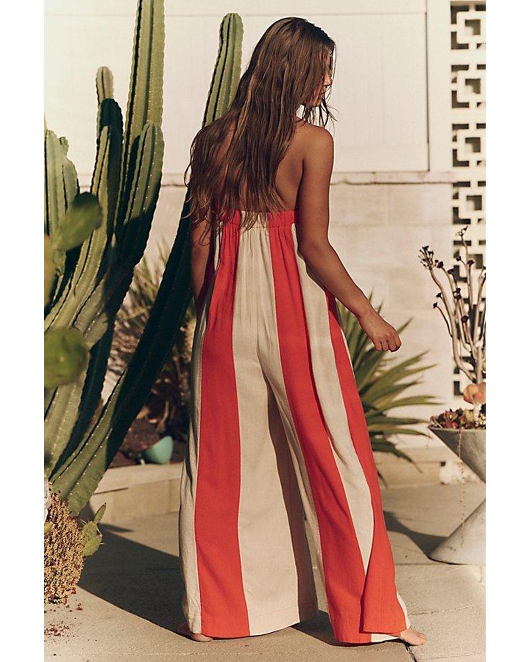 free-est Red Eden Jumpsuit
