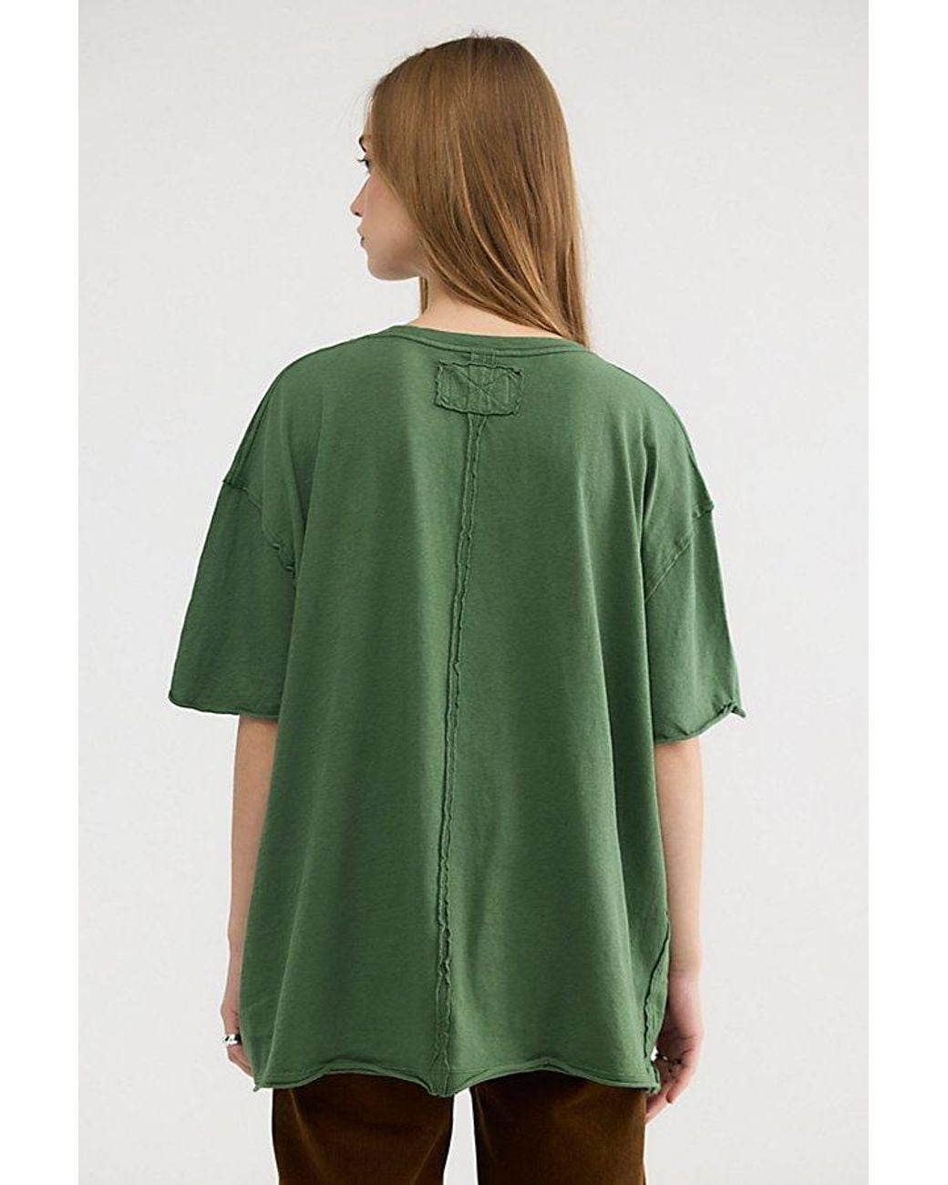 Free People Green Nina Tee