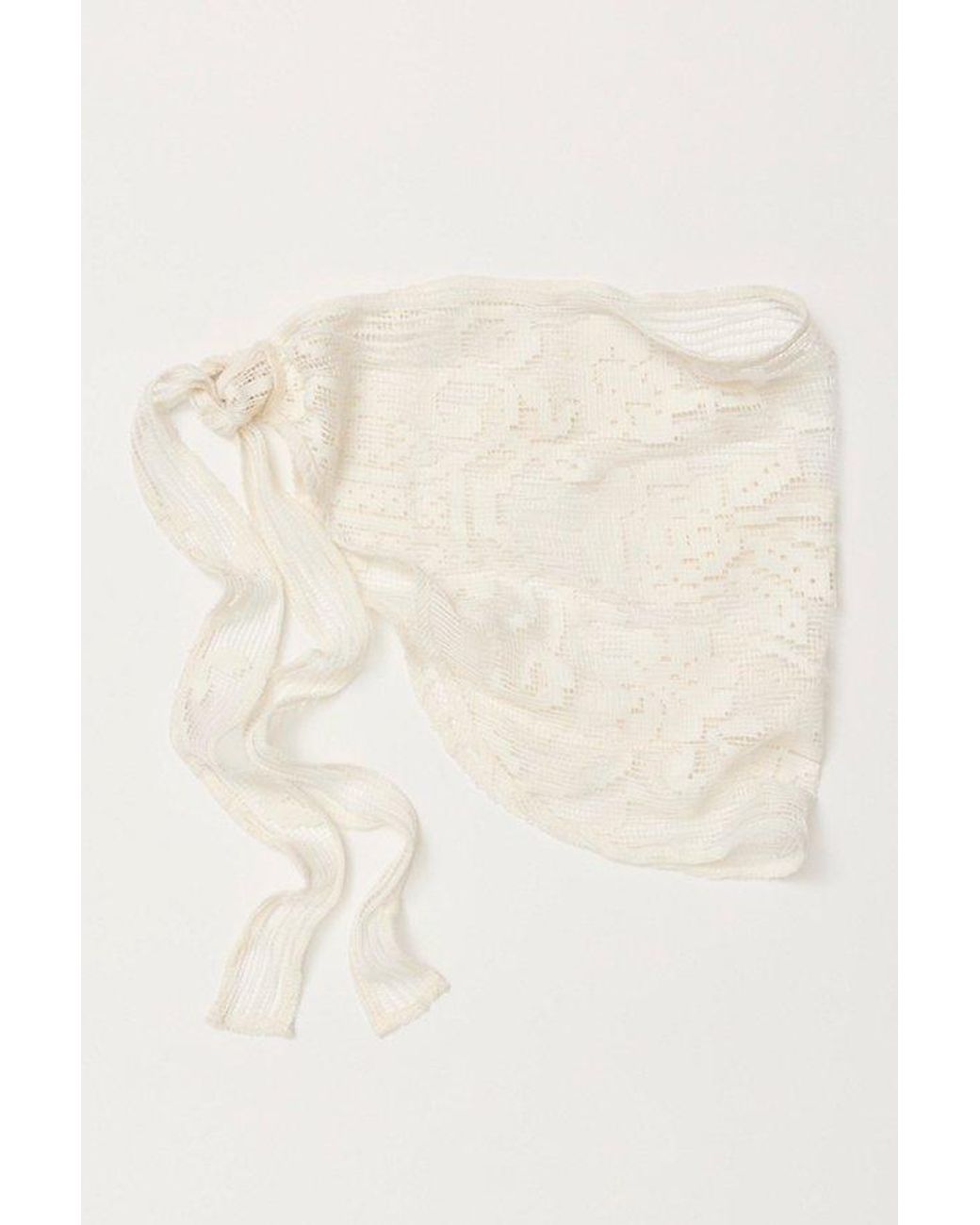 Free People Natural Capri Lace Wrap Sarong Top