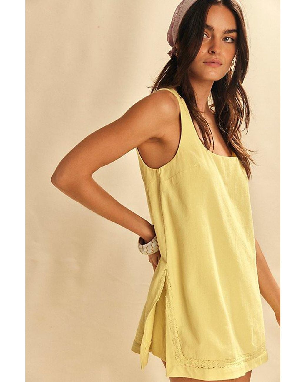 free-est Yellow Summer Smiles Romper By