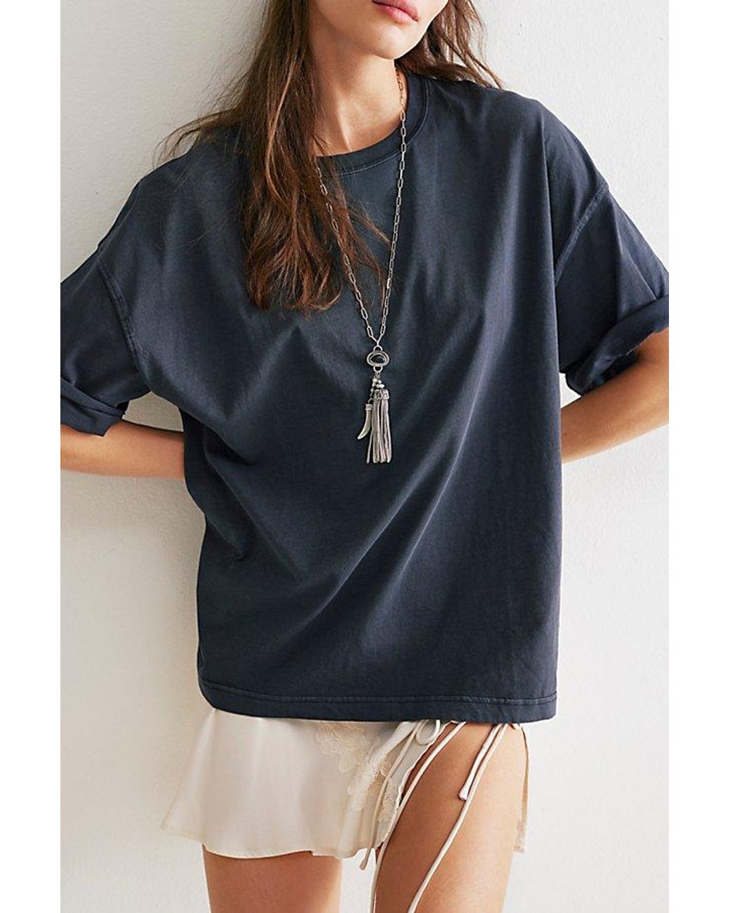 Free People Blue We The Free Perfect Oversized Tee