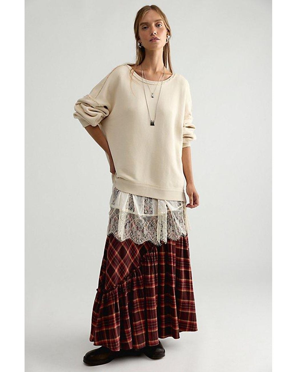 Free People Multicolor Faded Memory Long Sleeve Pullover