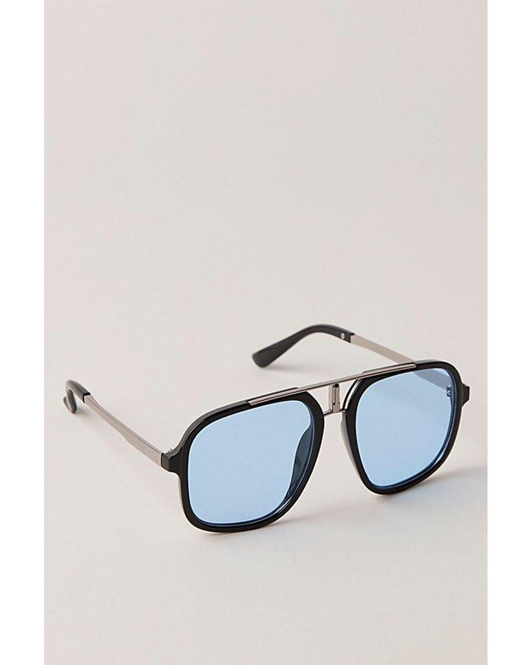 Free People Blue Janis Detail Aviator Sunglasses