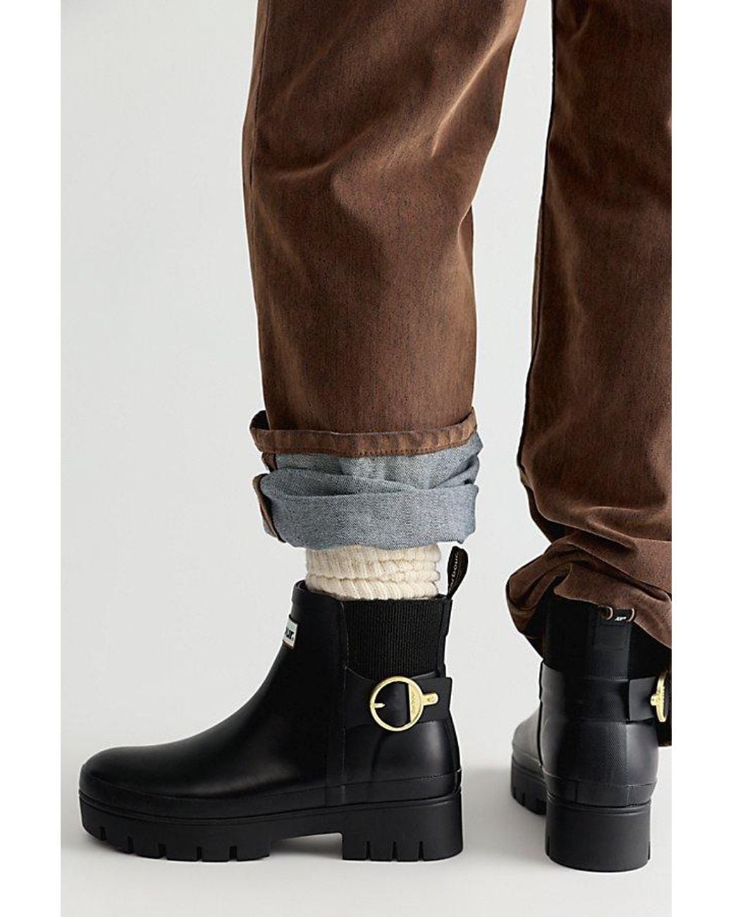 Barbour Black Hepburn Ankle Wellington Boots Shoe