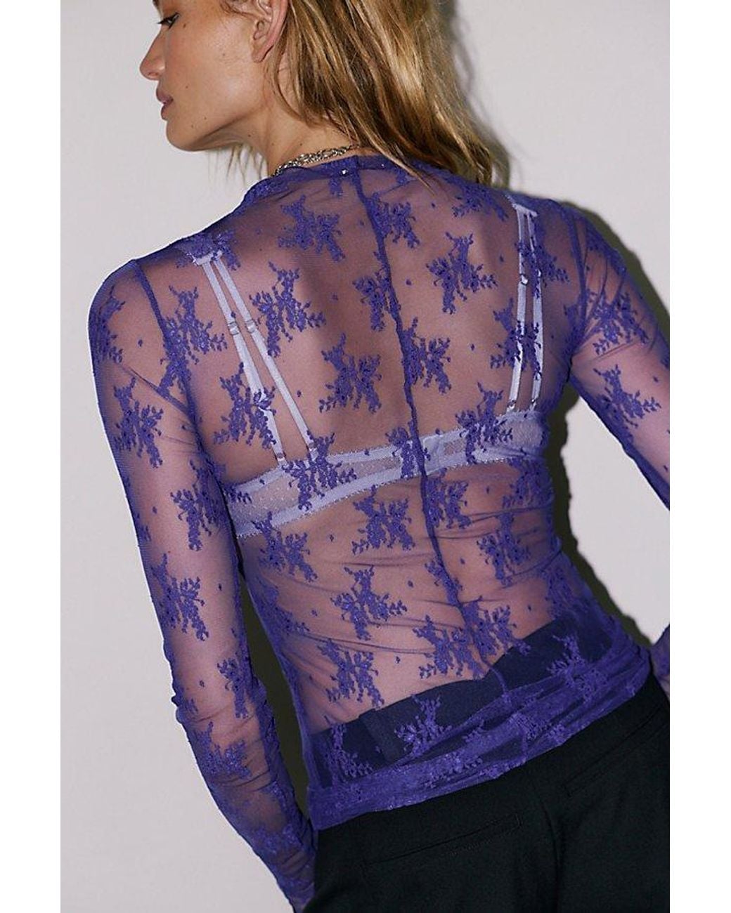 Intimately By Free People Purple Lady Lux Layering Top By