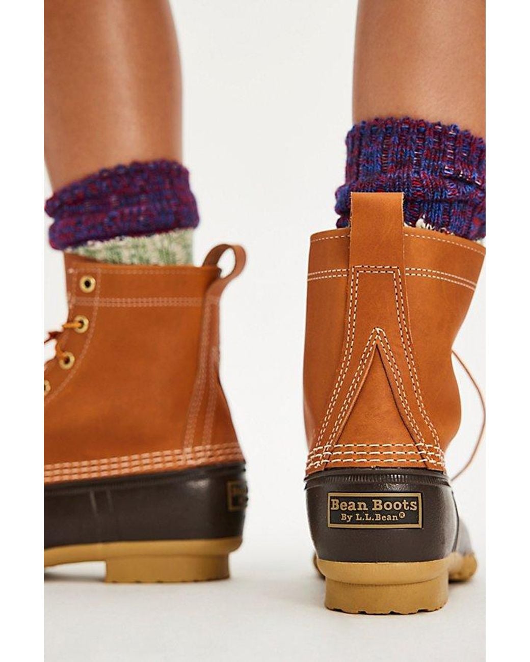 L.L. Bean Gray L. L.Bean 8" Lace-Up Boots Shoe
