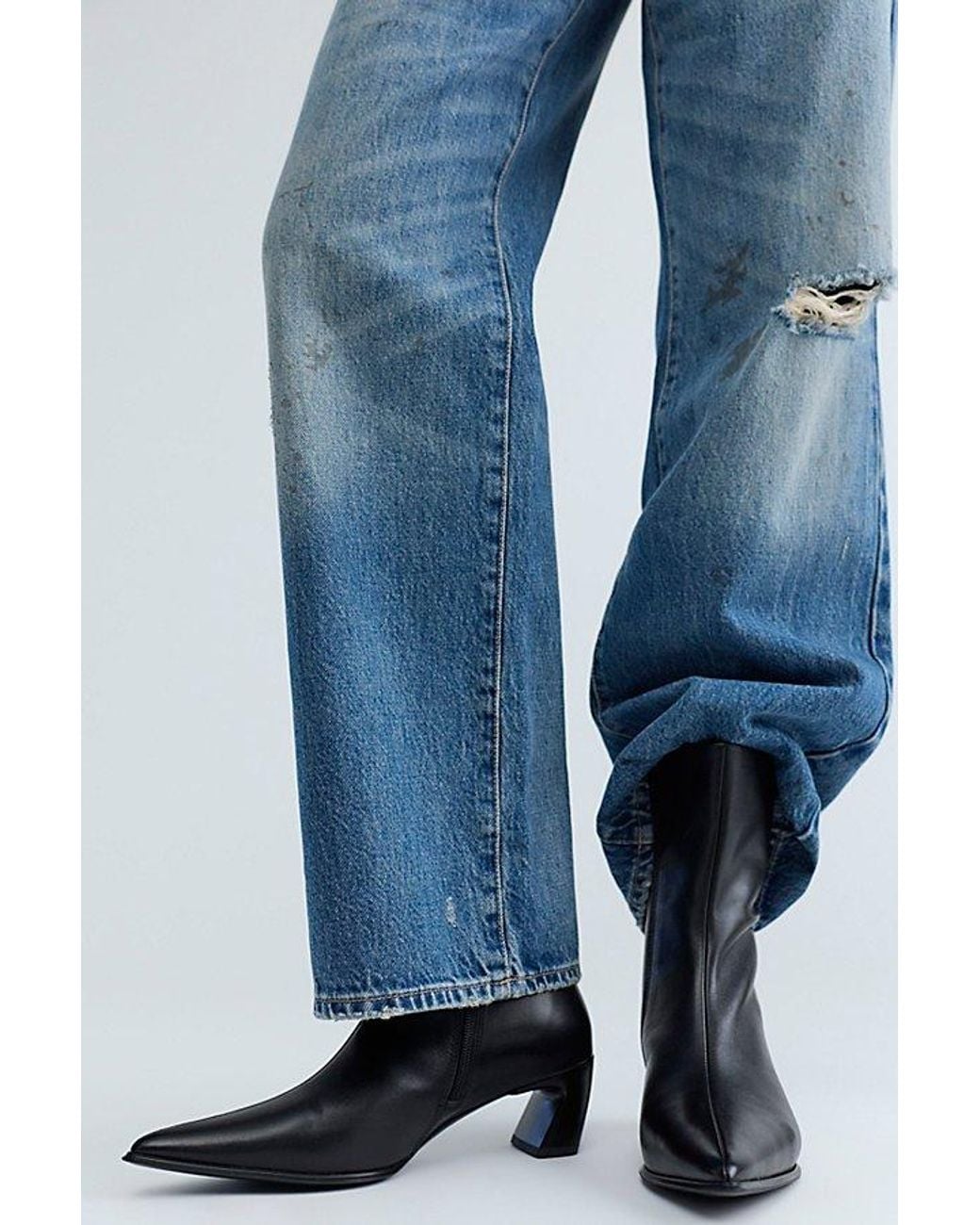 Vagabond Blue Vagabond Ilona Heeled Boots Shoe By