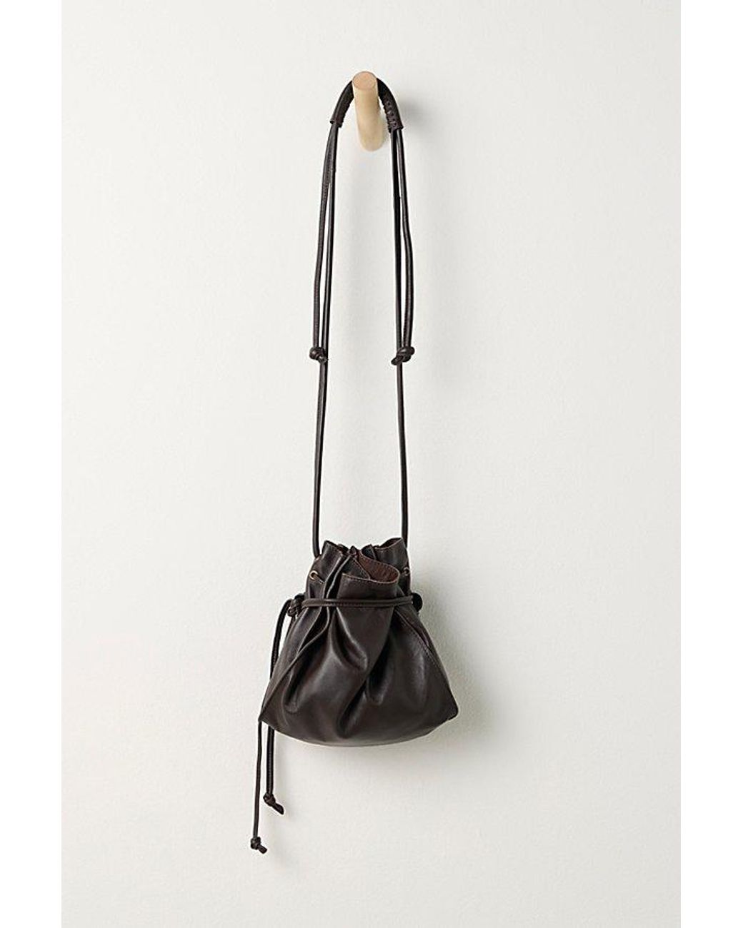 Free People Green Lucy Leather Pouch