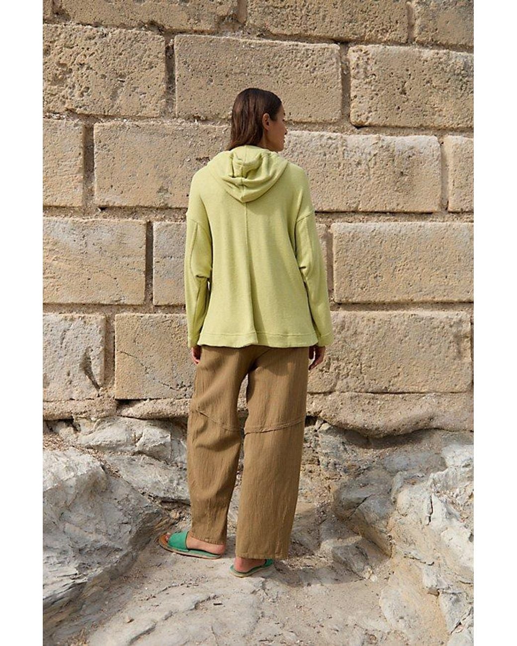 free-est Green Paloma Pullover By