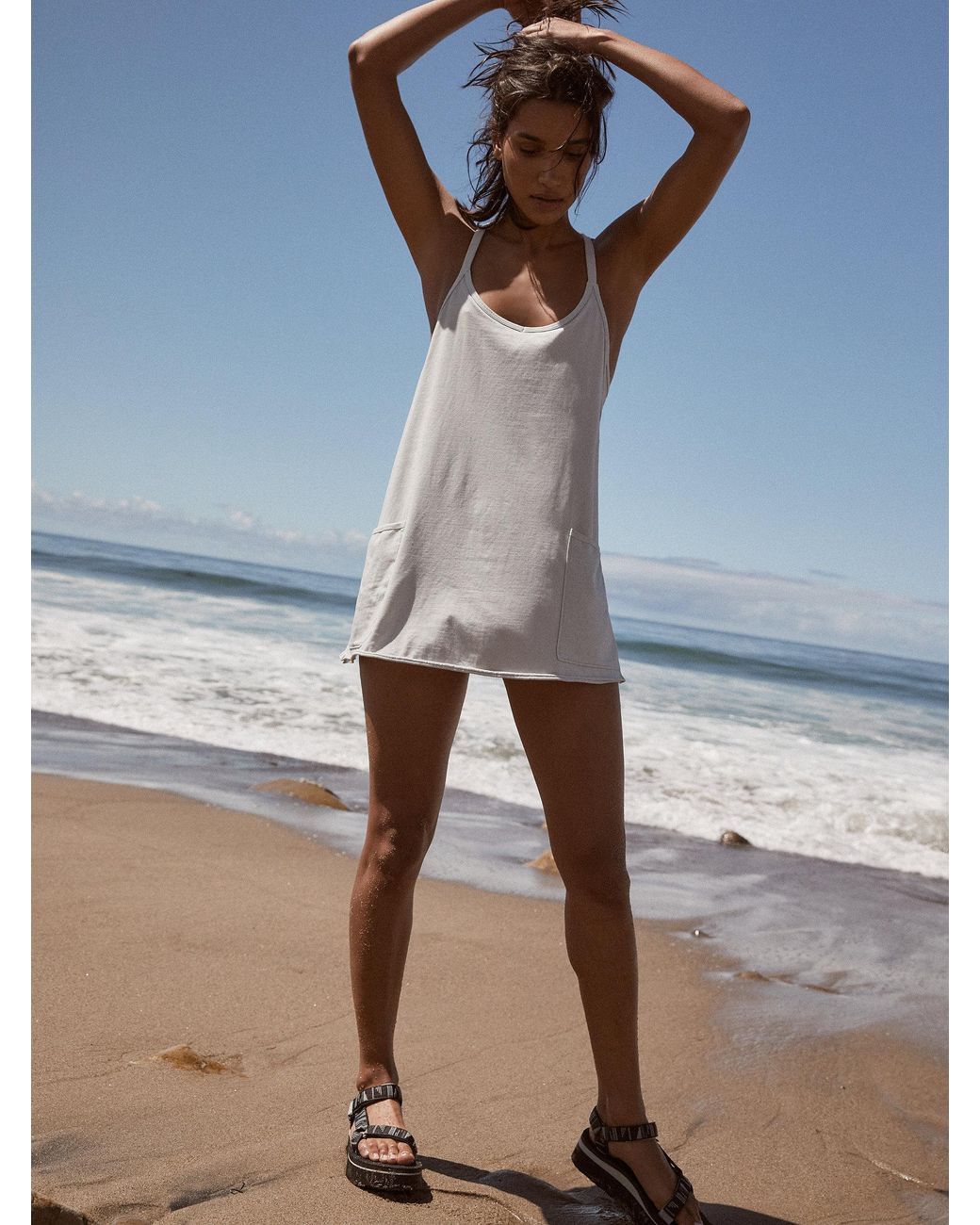 Free people colorblock swit mini dress cheap