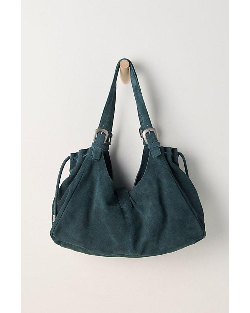 Free People Blue Serena Cinched Shoulder Bag