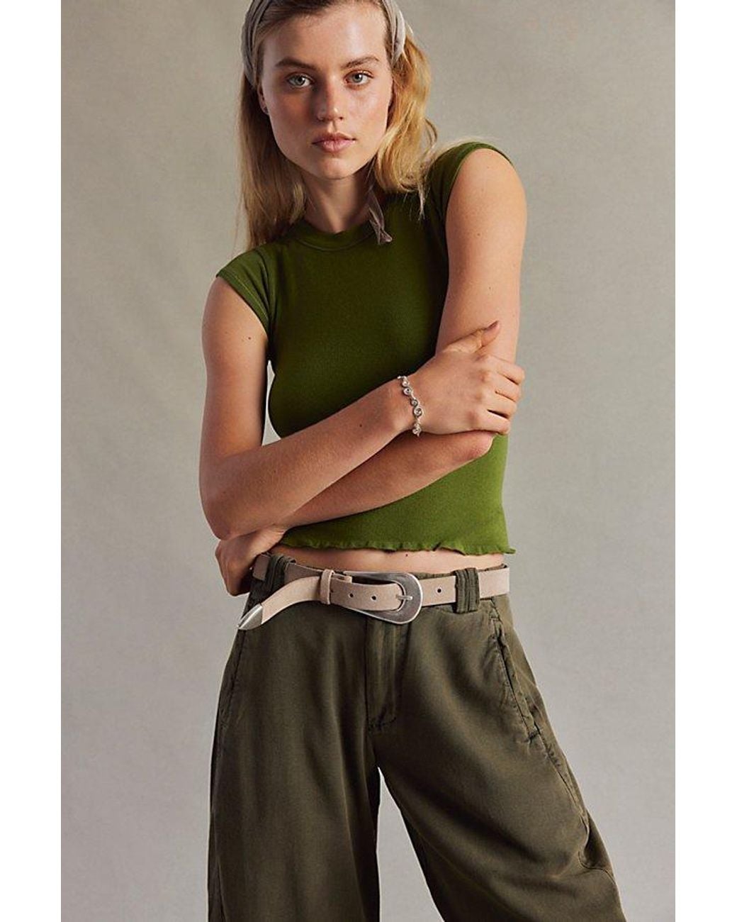Free People Multicolor Cannon Suede Belt