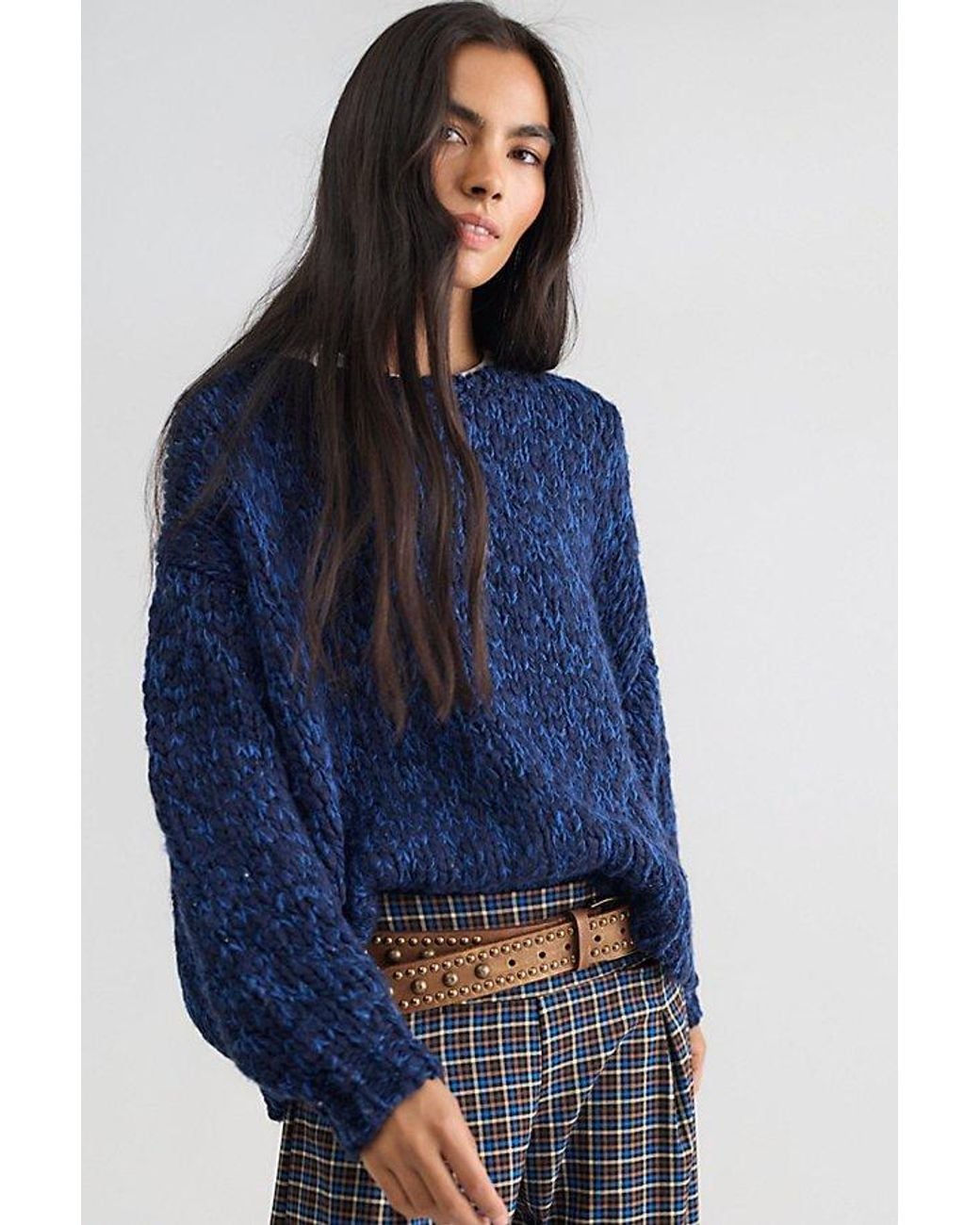 Free People Blue George Pullover