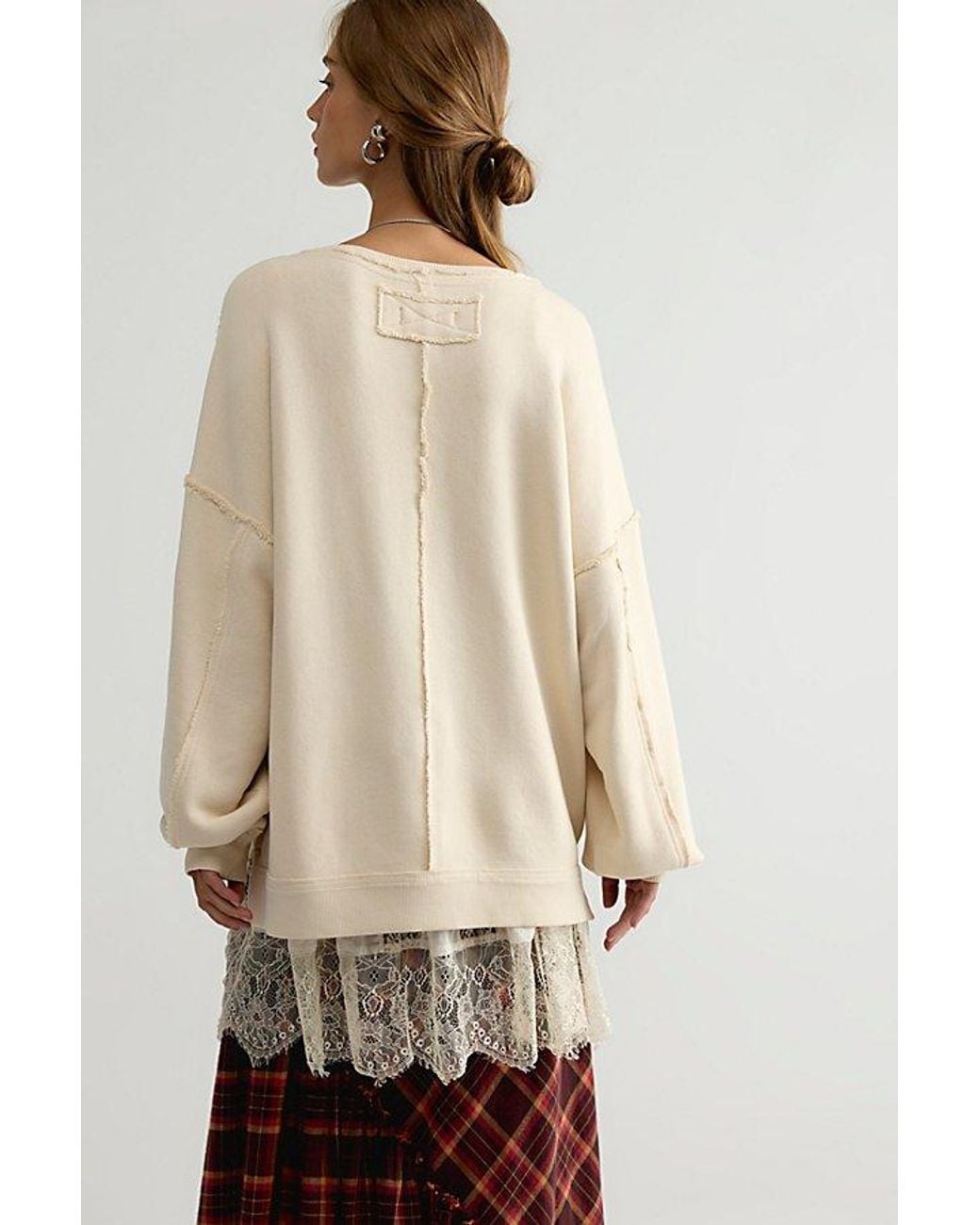 Free People Multicolor Faded Memory Long Sleeve Pullover