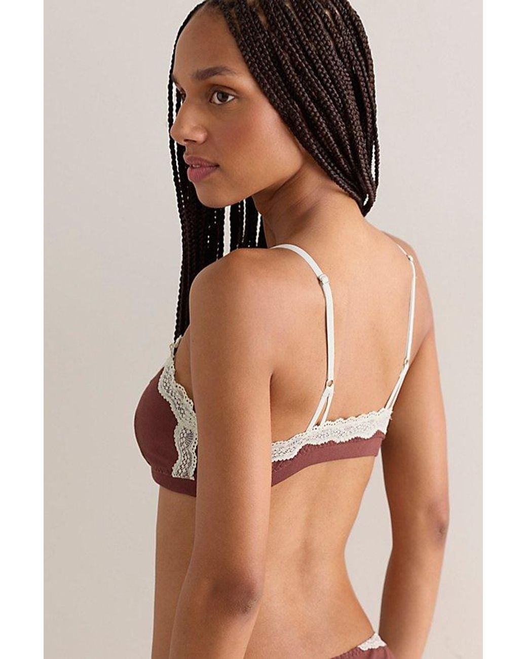 Intimately By Free People Brown Oh My Darling Scoop Neck Bralette By