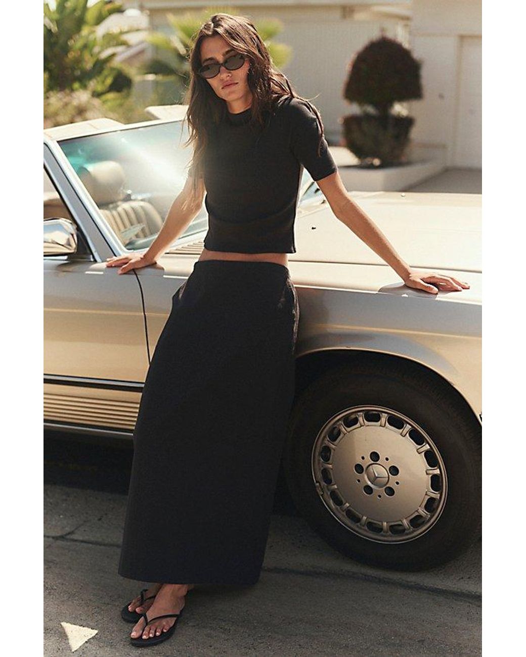 free-est Black Claudia Skirt Set By