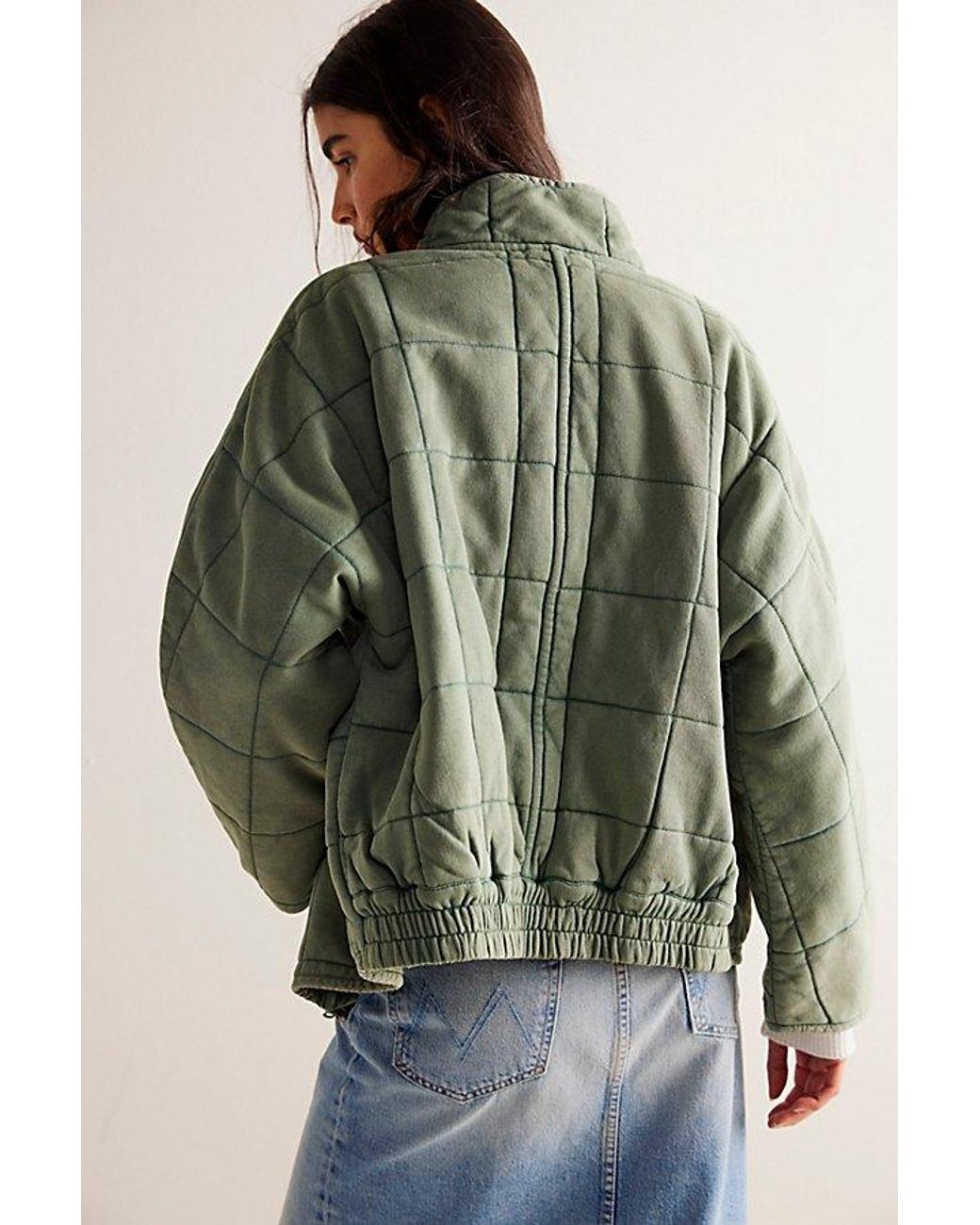 Free People outlet Jackets & Coats Dolman Quilted Jacket Free People large green