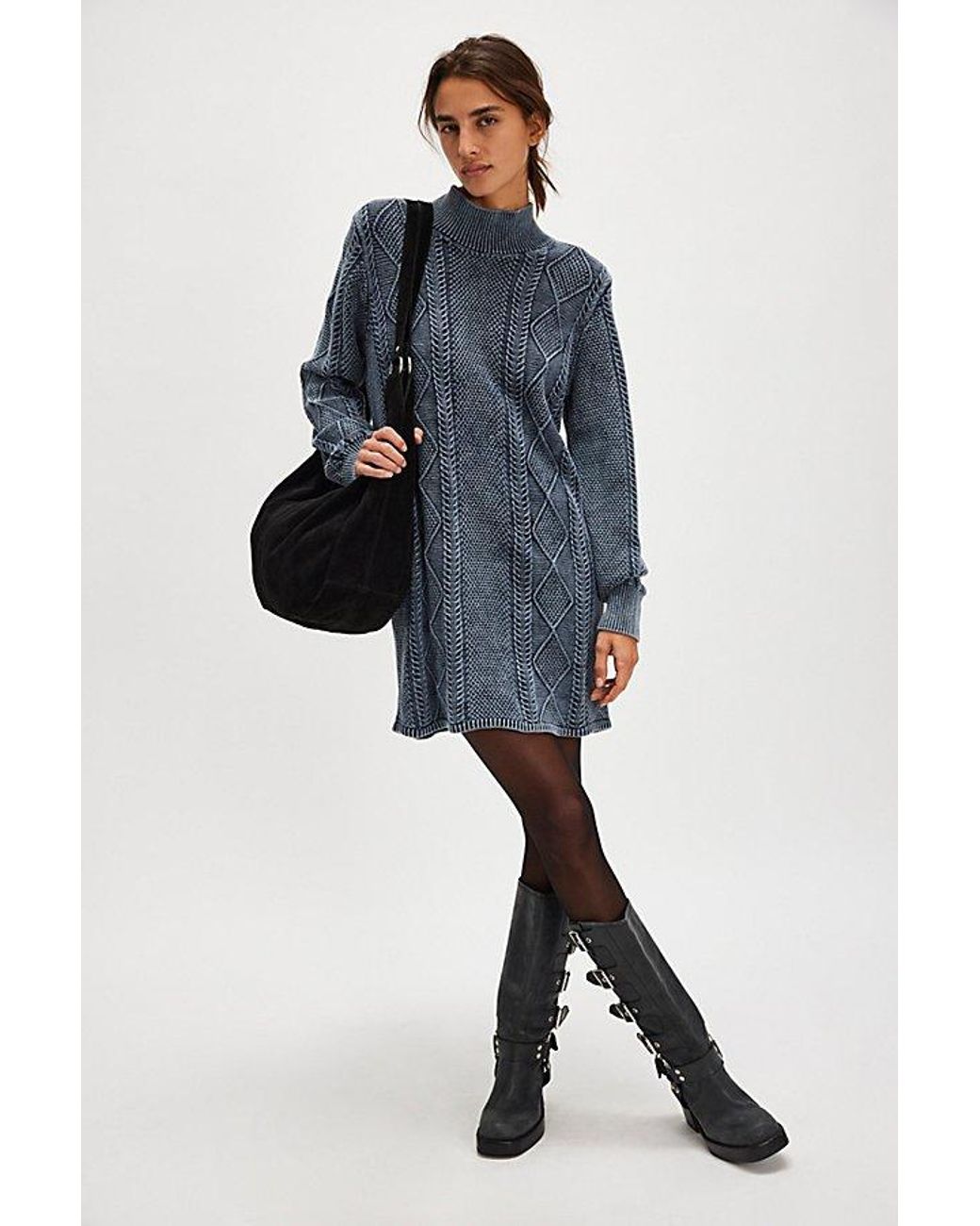 Free People X Violet Visions Slip Mini In Black Combo - Foto 7