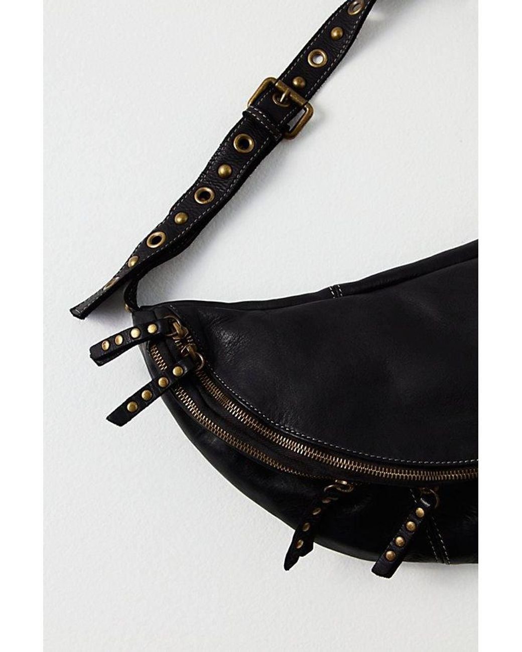 Free People Black Bolsa Nova Bella Sling Bag