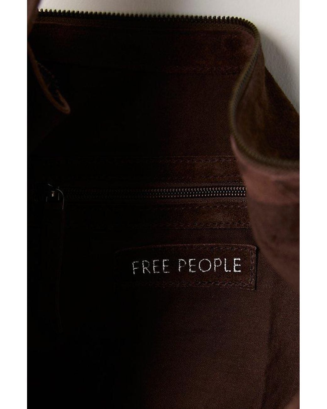 Free People Brown Roma Suede Tote Bag