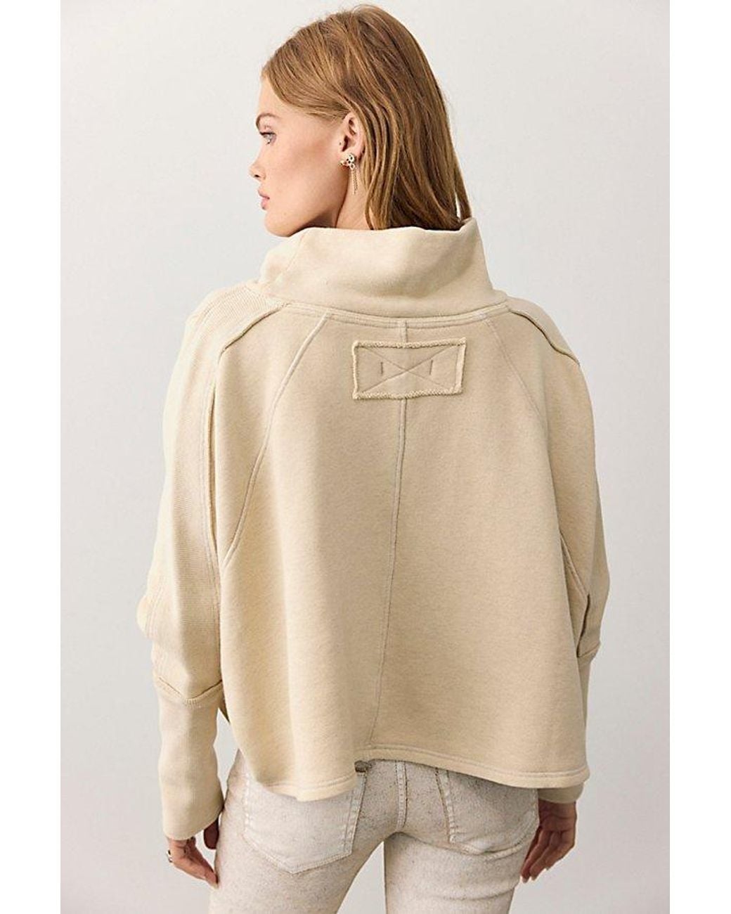 Free People Natural My Girl Funnel Neck Pullover