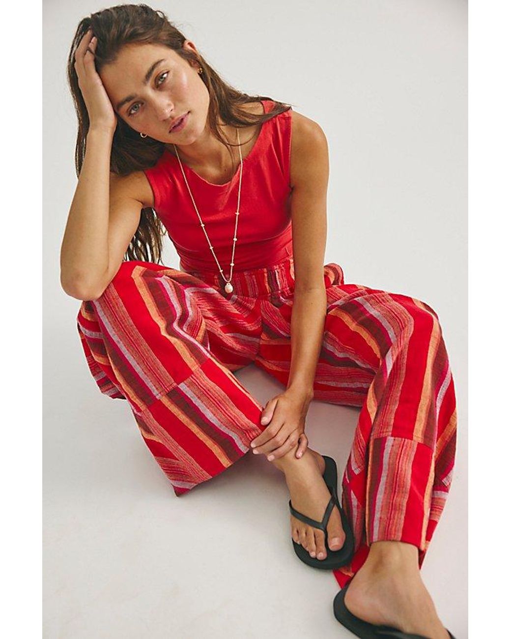 Free People Red Iconic Tank Top