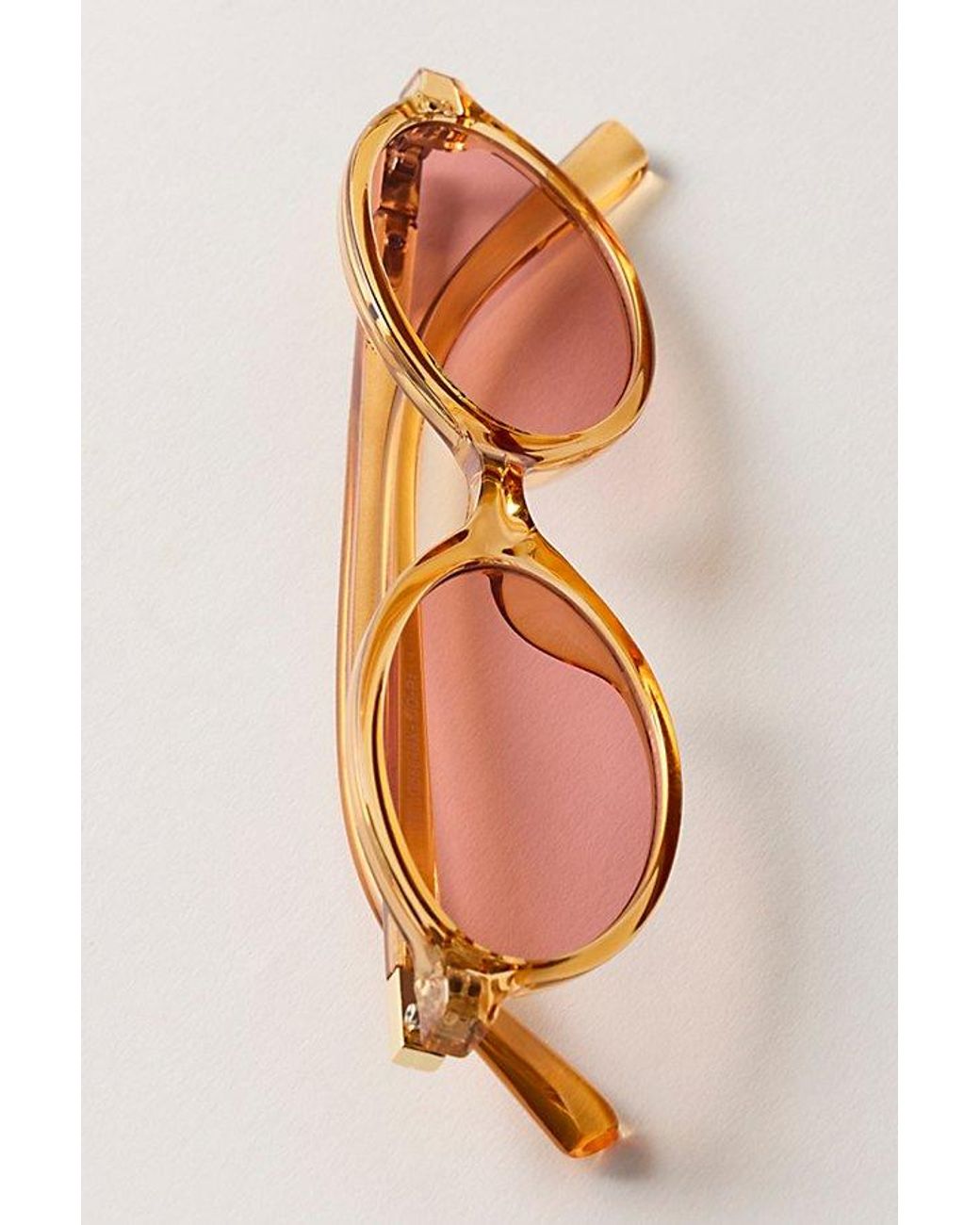 Free People Multicolor Oh Hello Rounded Oval Sunglasses