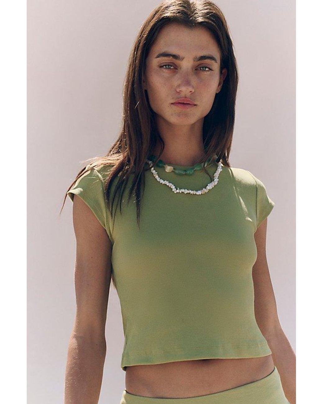 free-est Green Annette Tee Skirt Set By