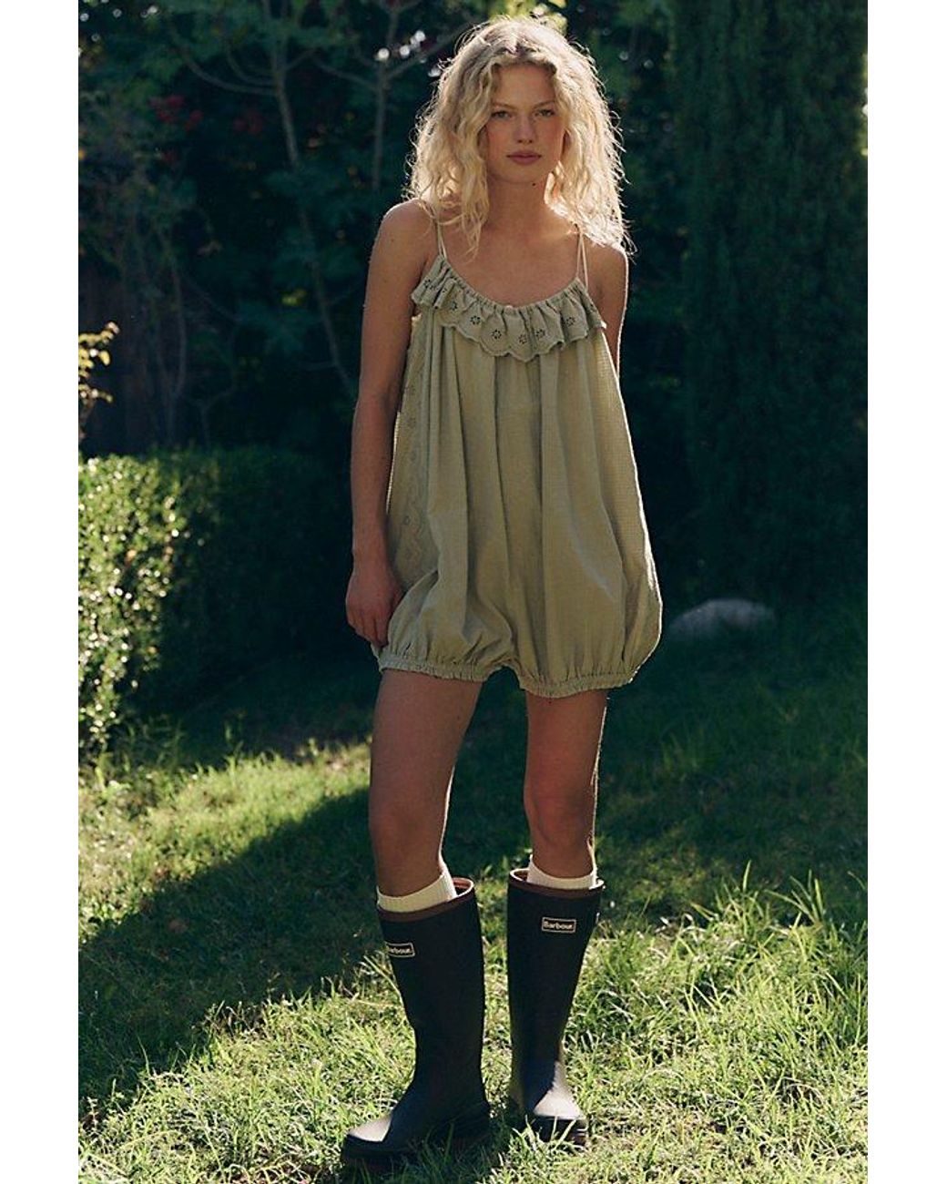 Intimately By Free People Green Play For Keeps Romper By