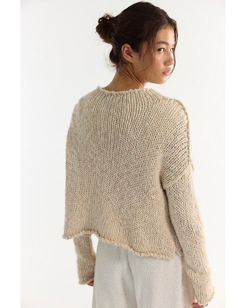 Free People Brown Opal Rollneck Knit Jumper