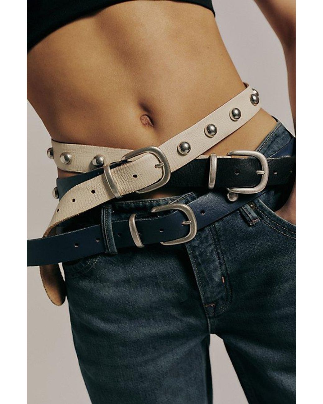 Free People Blue Rhodes Stud Belt