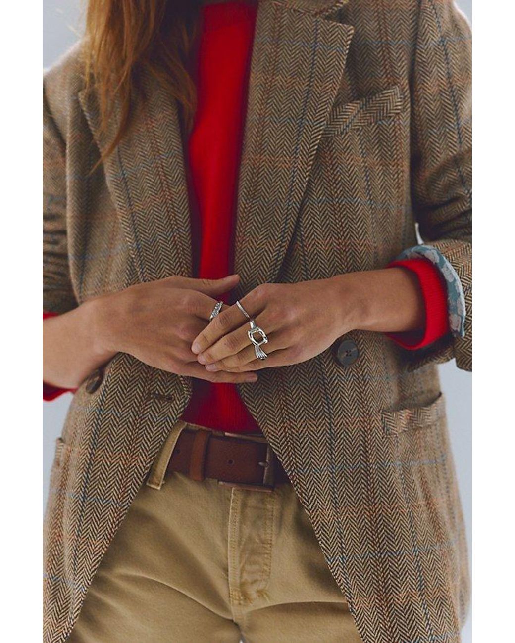 Free People Multicolor Shiloh Blazer Jacket