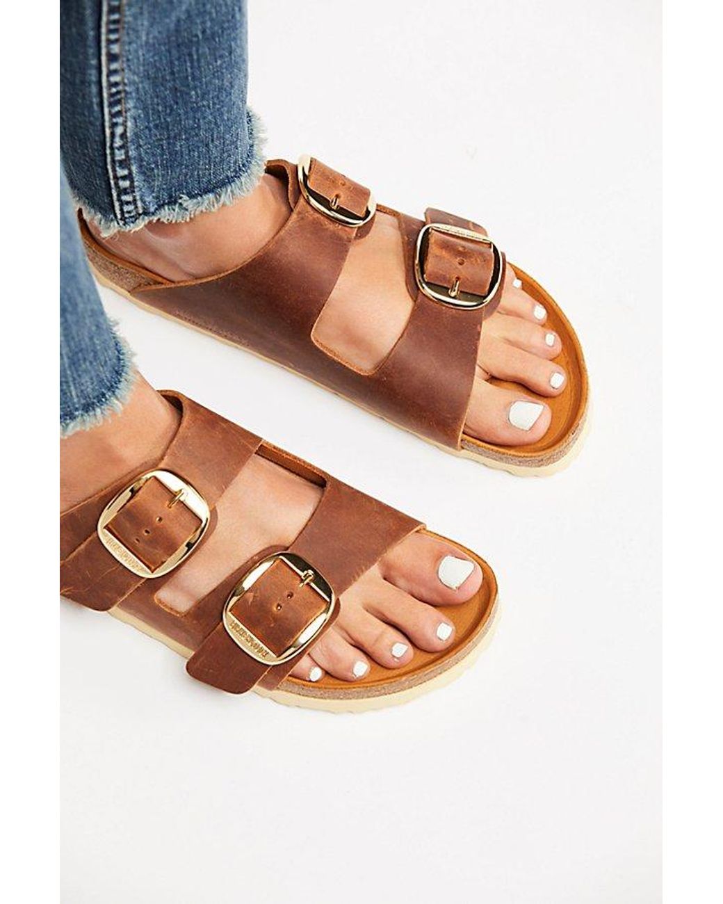Birkenstock Orange Arizona Big Buckle Sandals