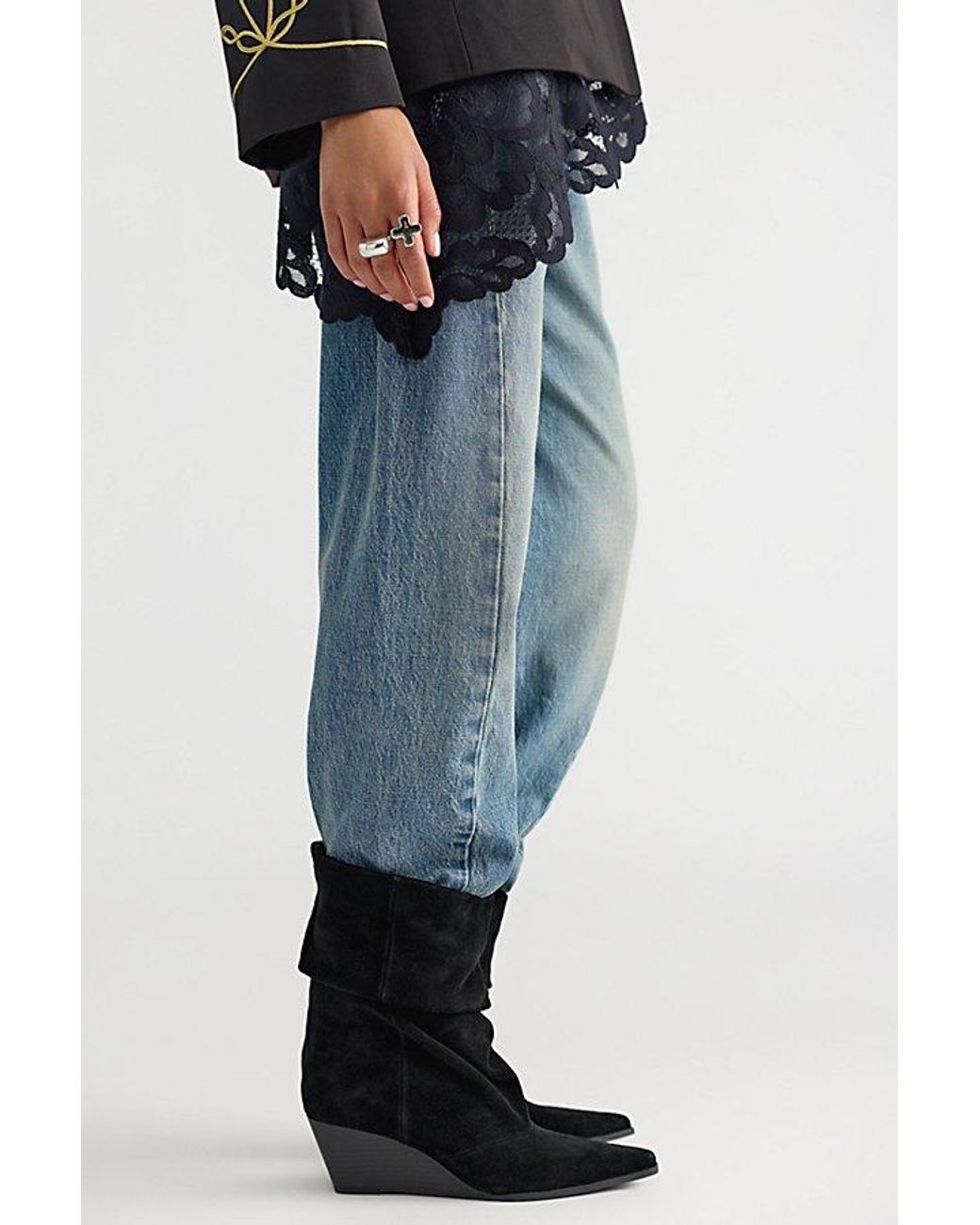Seychelles Blue So True Slouch Boots Shoe By