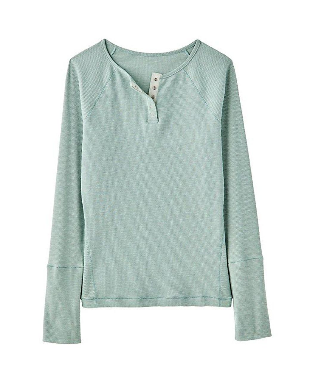 Intimately By Free People Multicolor Keeping It Light Ribbed Henley By