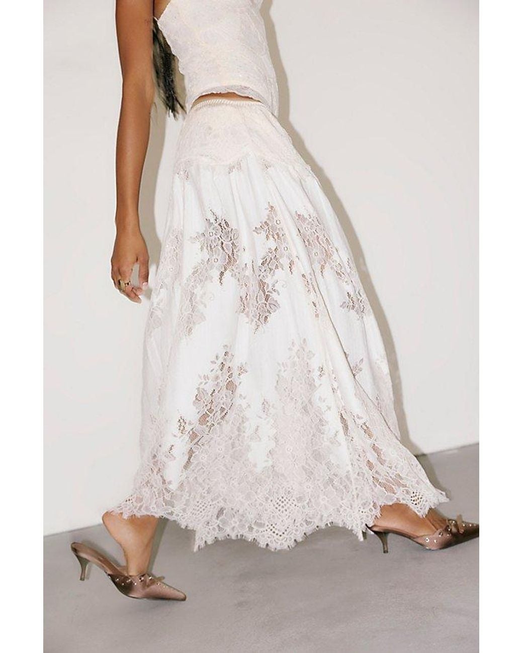Intimately By Free People Brown Midnight Mirage Maxi Slip Skirt By
