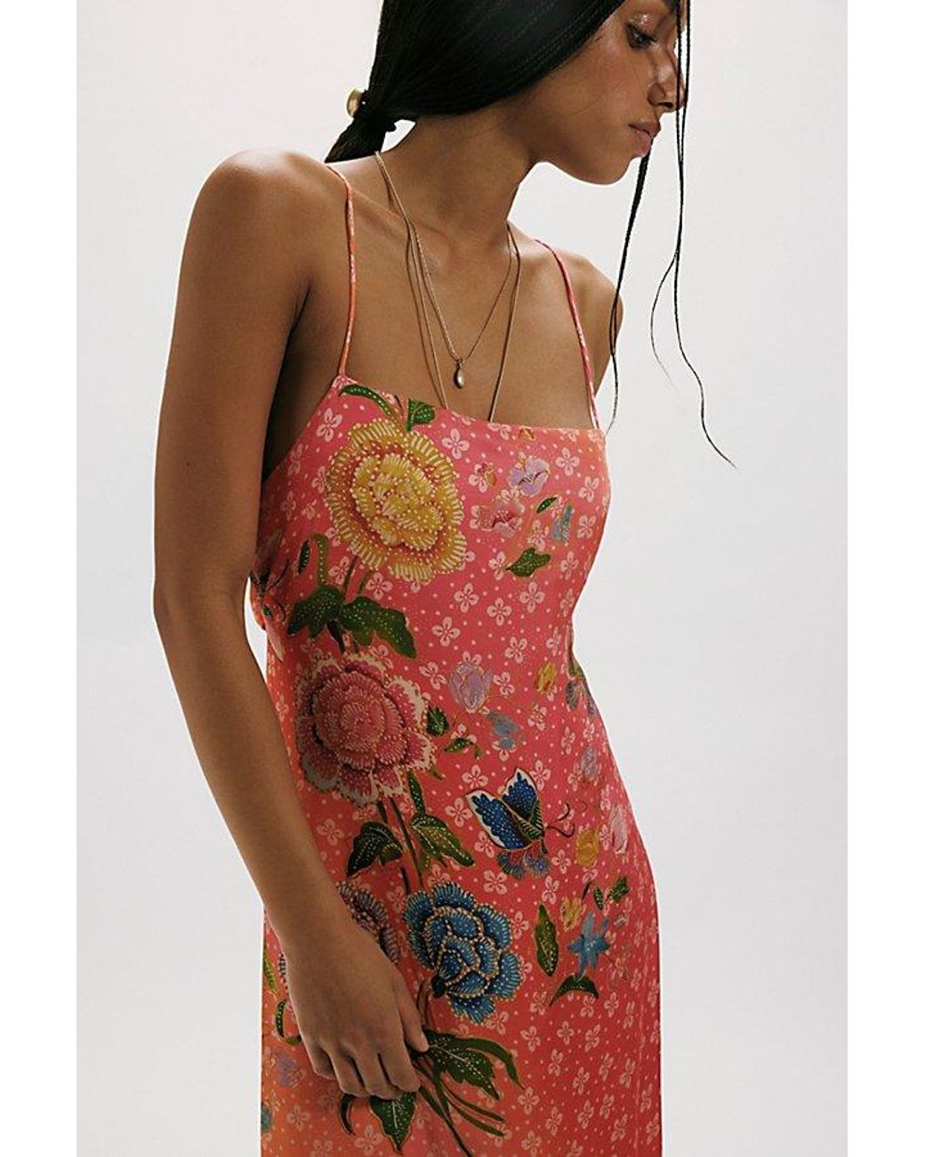 Free People Red Sweet Life Midi Dress