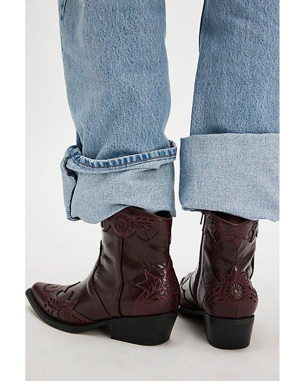 Matisse Savanna Vegan Western Boots in Blue Lyst