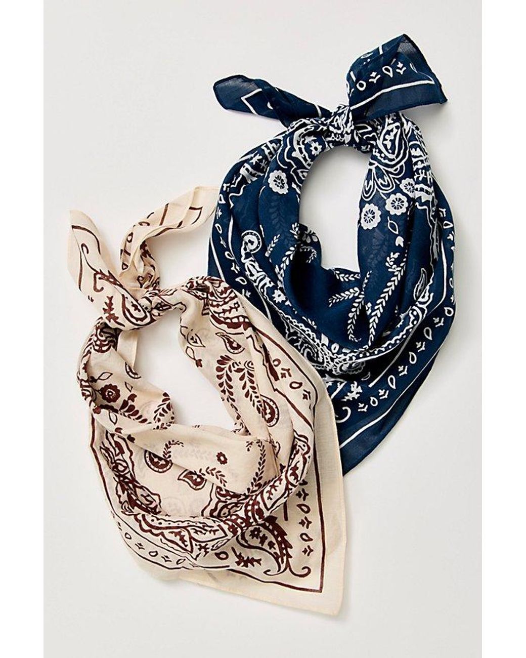 Free People Blue Century Cotton Bandana