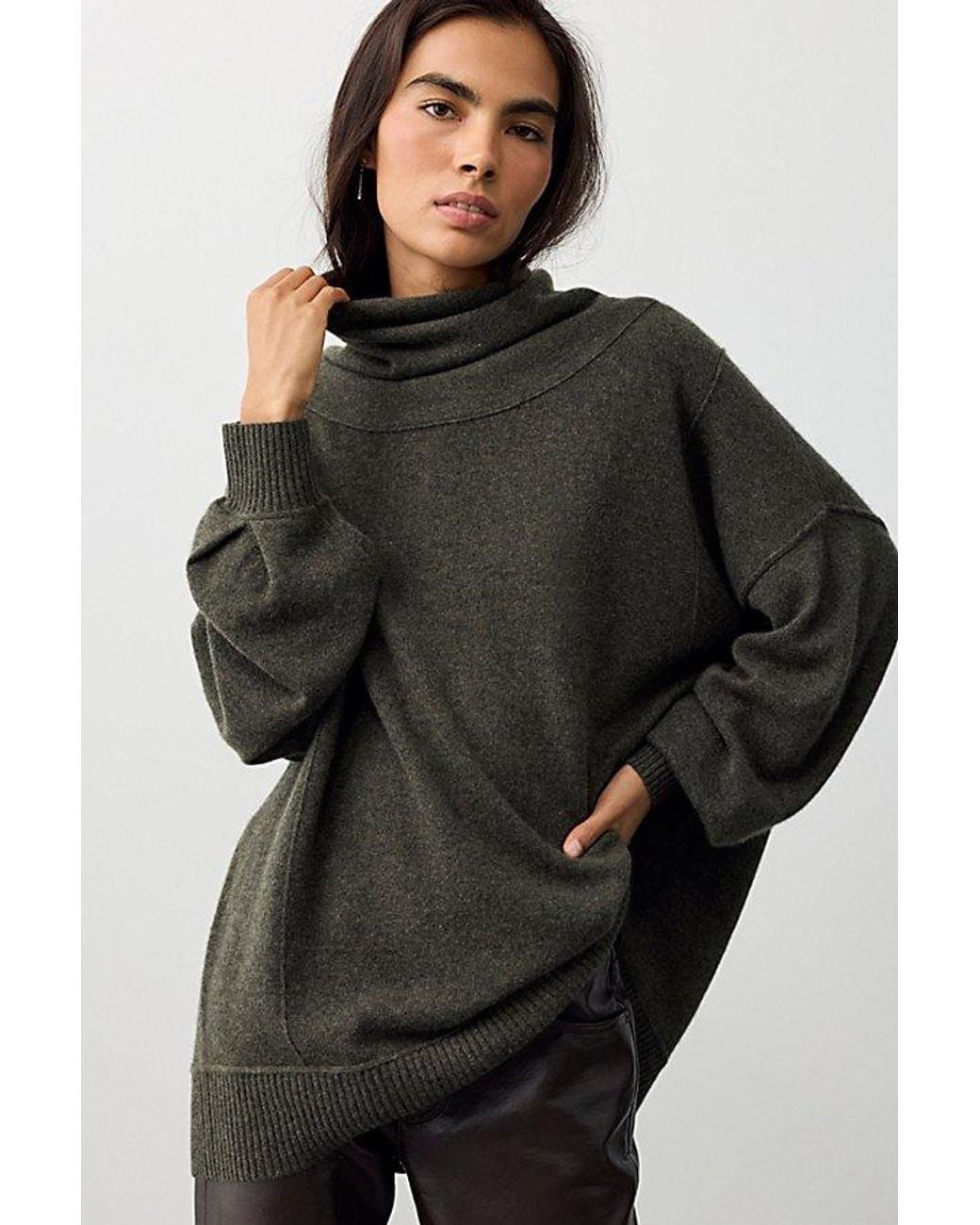 Free People Black Sara Cashmere Tunic