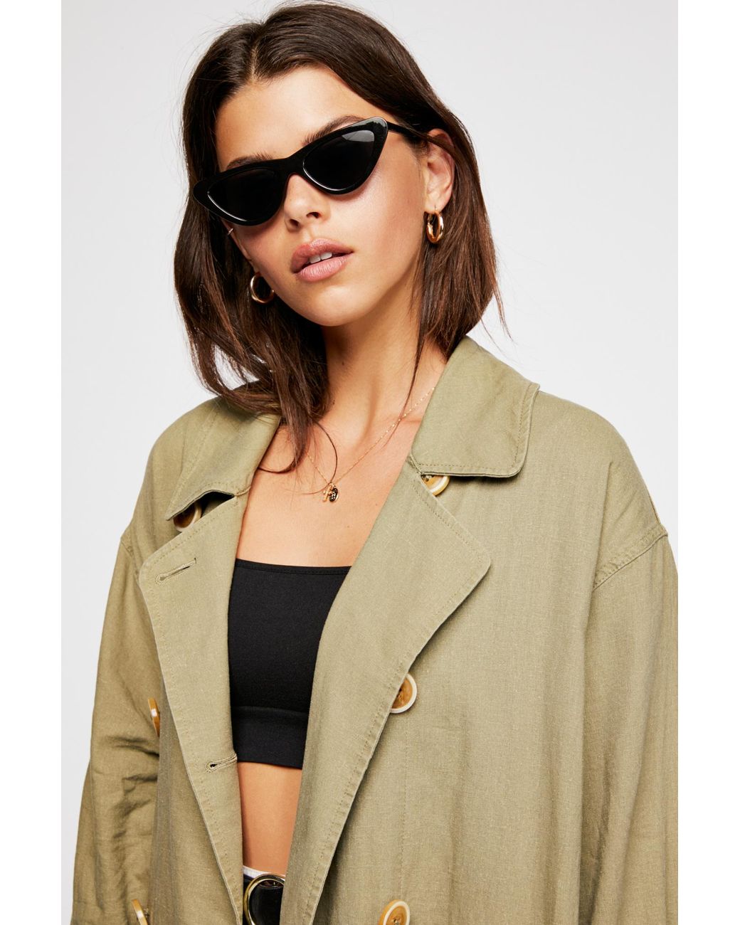 Free people sweet melody trench coat sale