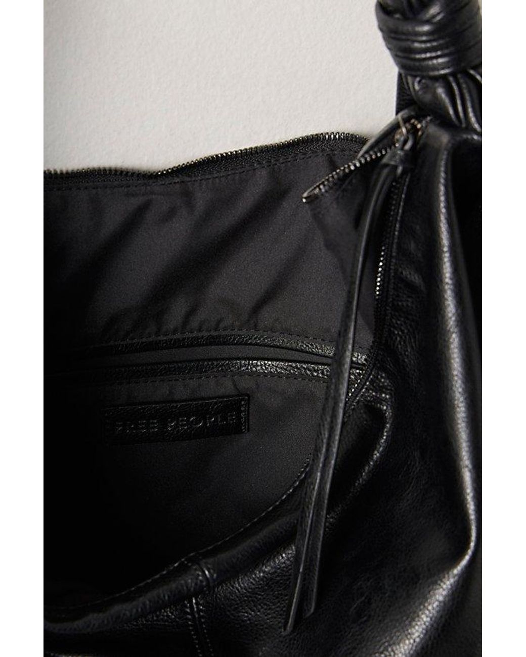 Free People Black Vegan Slouch Bag