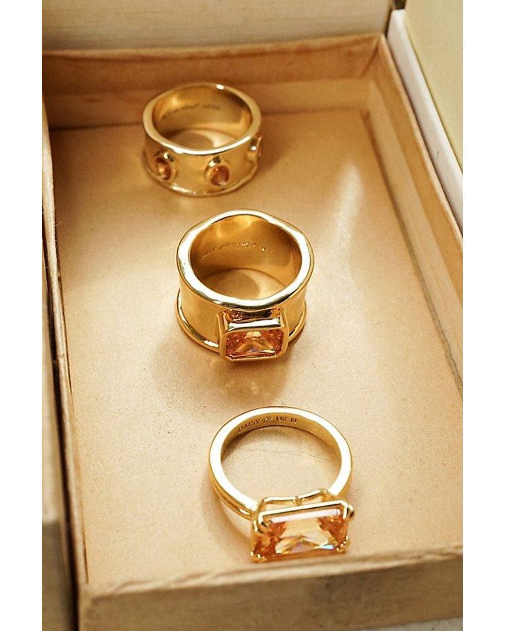 Daisy London Metallic X Free People Alma Single Stone Ring