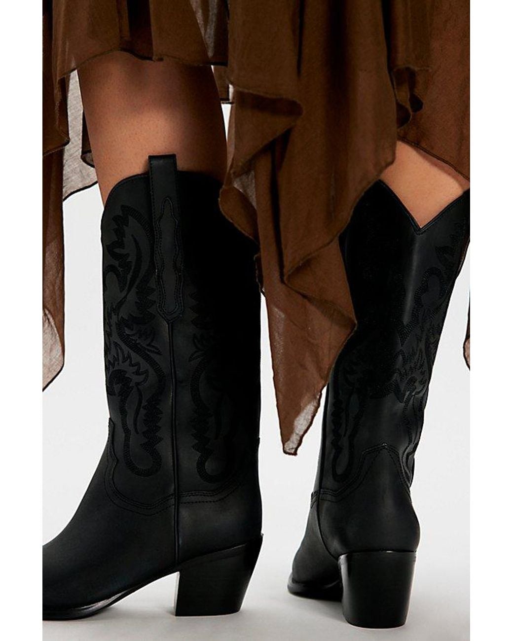Jeffrey Campbell Black Dagget Western Boots