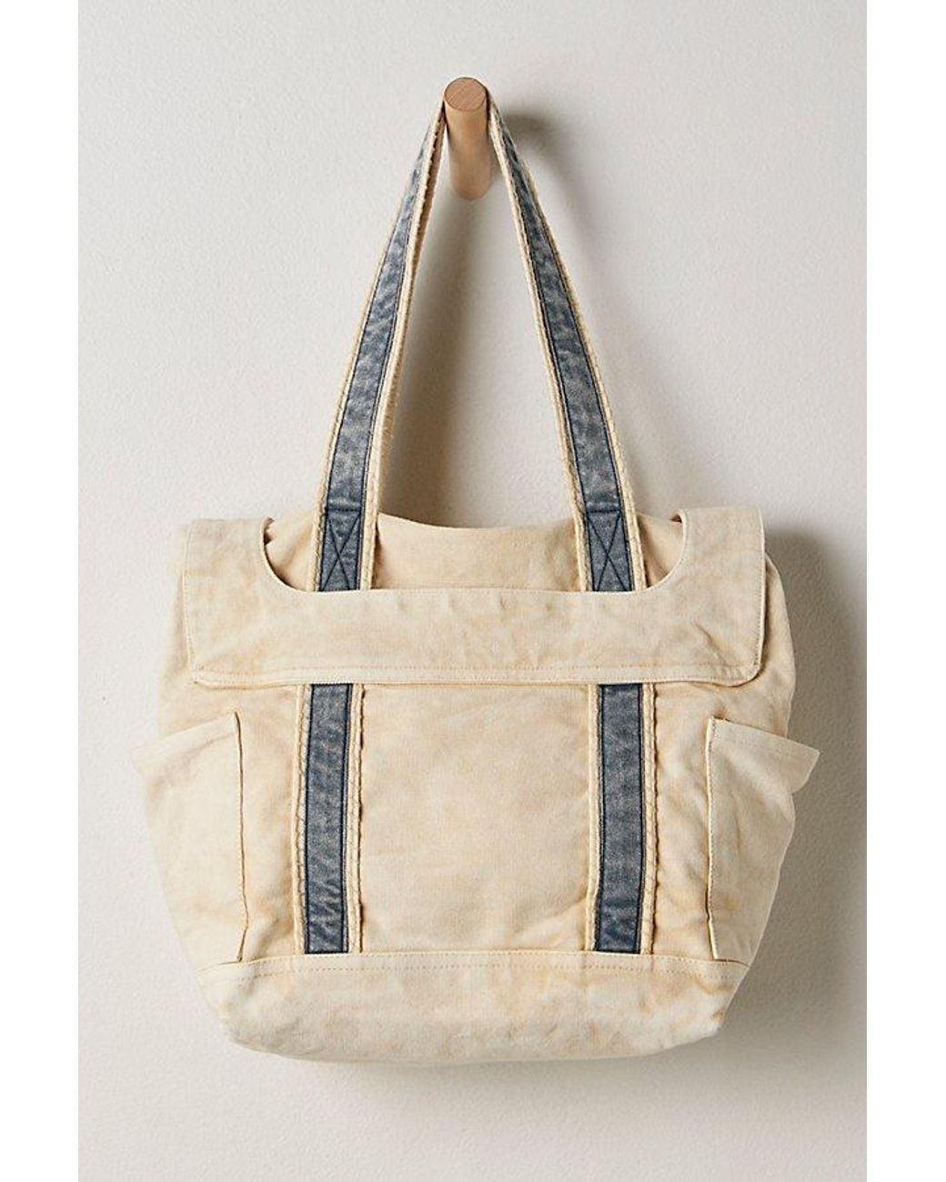 Free People Natural Cordes Canvas Tote