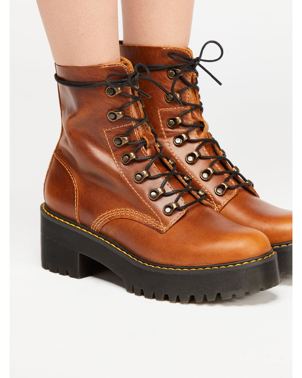 DR MARTENS Leona Women's Orleans Leather Heeled Boots | mail.teachmeeasy.com