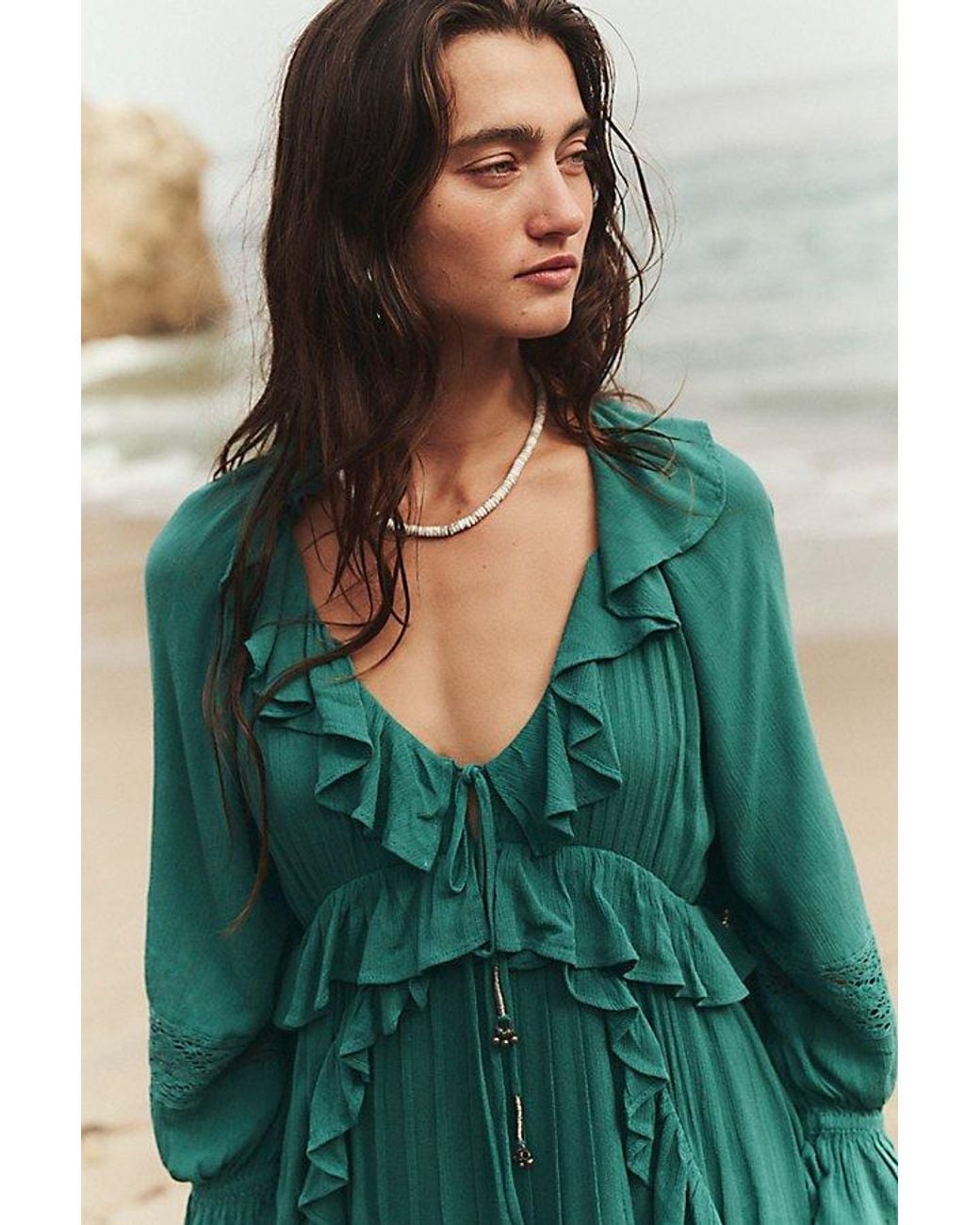 free-est Green Isobel Maxi Dress By