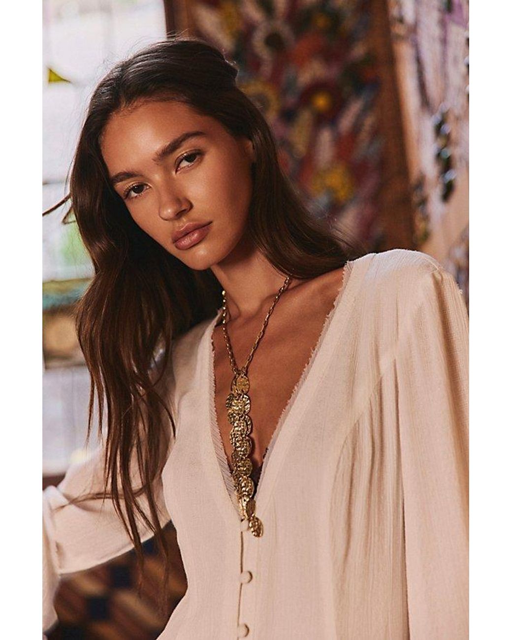 Free People Brown Rosemary Midi Dress